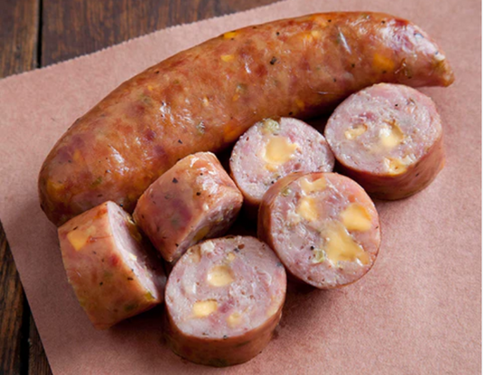 Smoked Texas Sausage with Cheese and Jalapeno 6"  100g 1kg