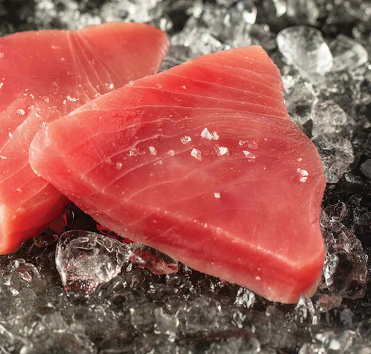 Frozen Yellow Fin Tuna Steaks 1kg pack